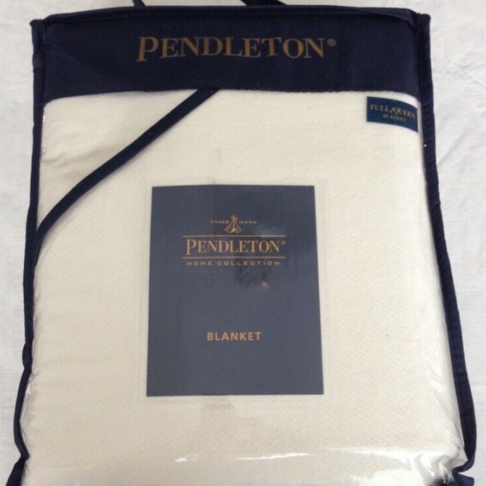 PENDLETON Canyon Creek Antique Wht Blanket VHTF F/Q